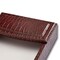Dacasso Brown Crocodile Embossed Leather 4" x 6" Memo Holder AG-2009 - alternate 4